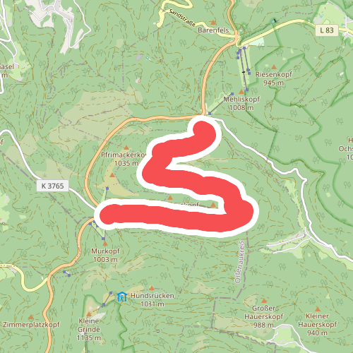 Hundseck Sprungschanze - Unterstmatt Tanne