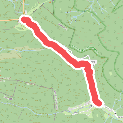 Aschenplatz Brücke - Hundseck Hotel