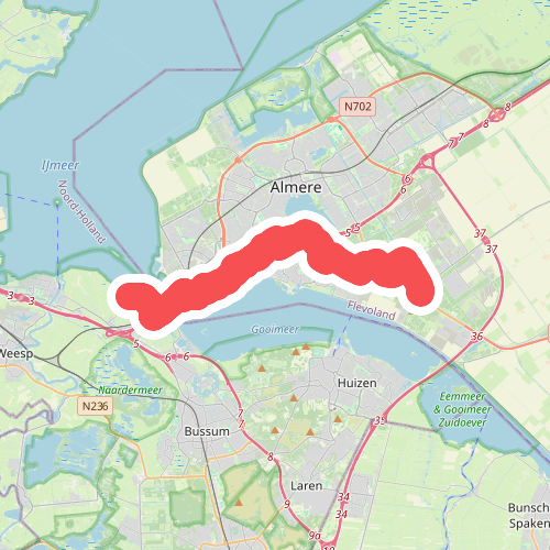 Muiderberg - Almere Hour · Wandelroute van A tot Z etappe 2