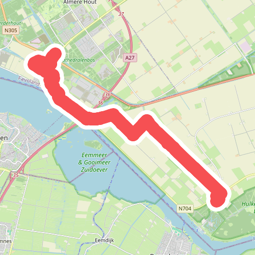 Almere Hout - Eemhof · Wandelroute van A tot Z etappe 3