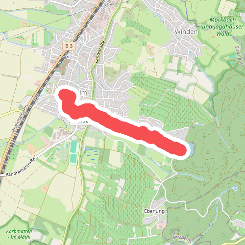 Bergsee - Sinzheim Ortsmitte