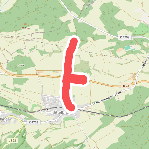 Bittelbronn Bahnhof - Birkwasen