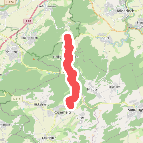 rotes Plus Heiligenzimmern - Rosenfeld