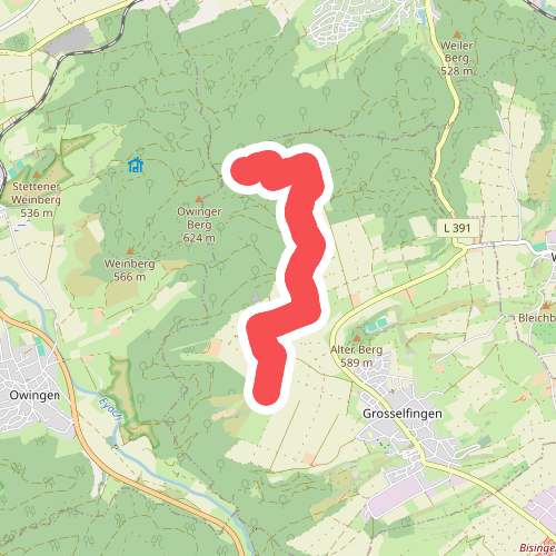 blauer Punkt Dürrenberg - Homburgerhof