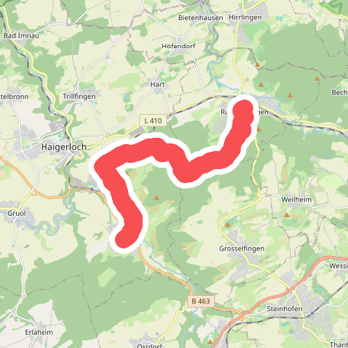 blaues Minus Owingen - Stetten - Rangendingen