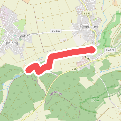 Spielberg Ziegelhütte - Egenhausen Stauchberg