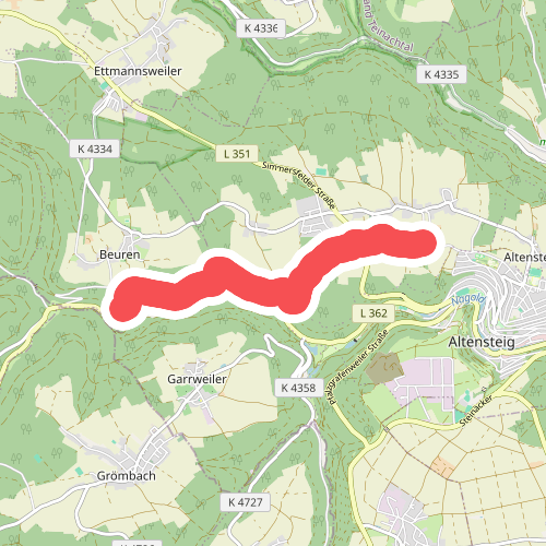 Beuren Langer Berg - Überberger Kirchweg
