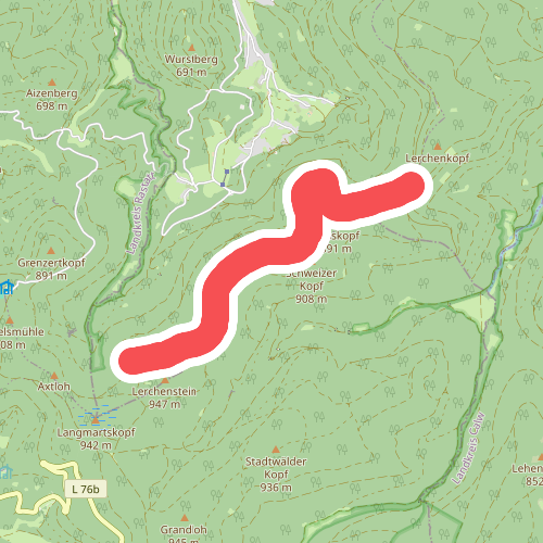Hahnenfalzhütte - Weithäusleplatz