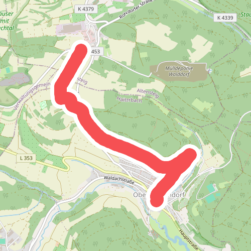 Chaussee - Oberschwandorf Ortsmitte