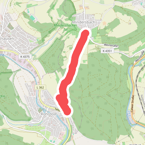 Rohrdorf Sommerweg - Mindersbach Bei der Kirche