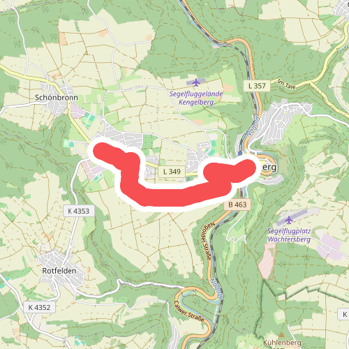 Effringen Hauptstraße - Wildberg Marktstraße