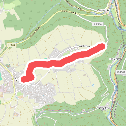 Rastplatz Wasen - Neubulach Marktplatz