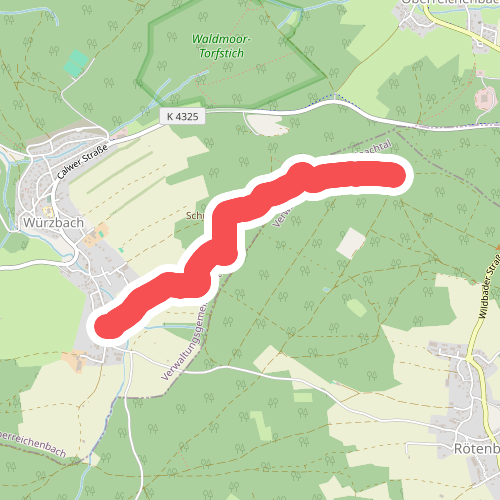 Würzbach Oberdorf - Große Streuwald Kiefer