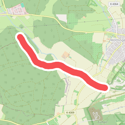 gelbe Raute Bei der Bruchhütte - Hörnle