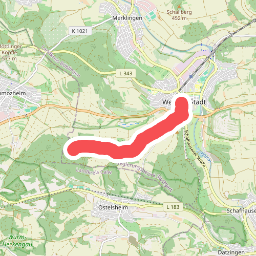 blaue Raute, Weil der Stadt - Unterm Predigtplatz