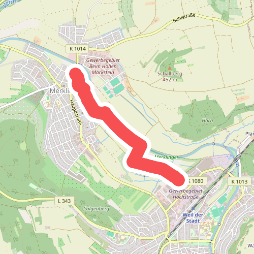 Weil der Stadt Riedsträßle - Merklingen Mittlere Straße