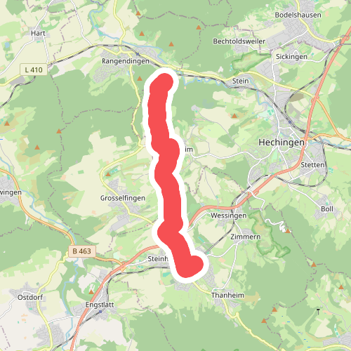 blauer Punkt Großholz - Weilheim - Bisingen