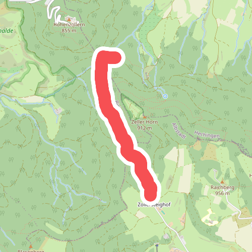 blaues Dreieck Zollersteighof - HW1