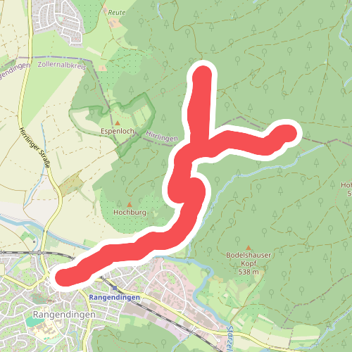 blaues Minus Rangendingen - Rammert