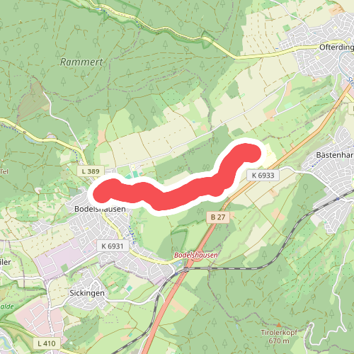 blaues Plus Bodelshausen - Bad Sebastiansweiler