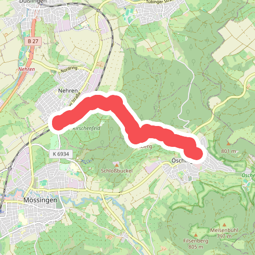 blaues Dreieck Öschingen - Nehren
