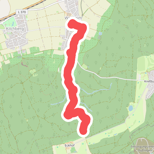 blaues Minus Weilheim - Eckhof