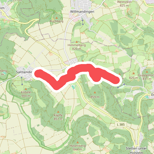 gelbes Dreieck Melchingen - Salmendingen