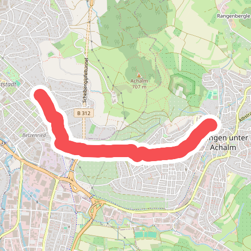 blaues Dreieck Reutlingen Eningen