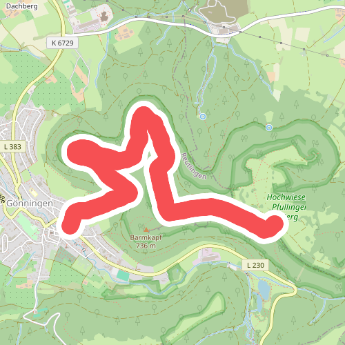 Gönningen-Hochwiesen Pfullinger Berg