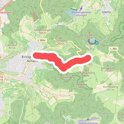 Äußerer Zugangsweg Eningen-Geißberg