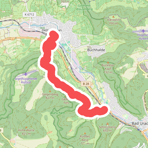 blaues Dreieck Dettingen - Maisental