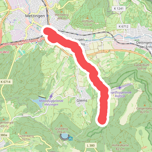 blaues Dreieck Metzingen - Neuhausen - Rossfeld - Grüner Fels - St.Johann