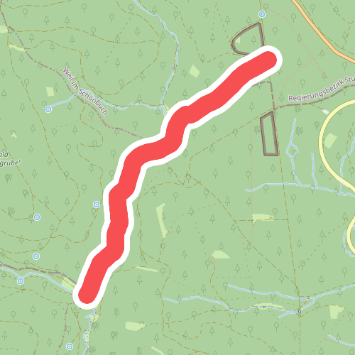 blauer Punkt Rotwildgehege - Teufelsbrücke