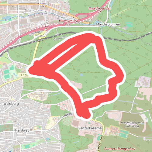 blauer Punkt Böblingen Thermalbad - Berstlach