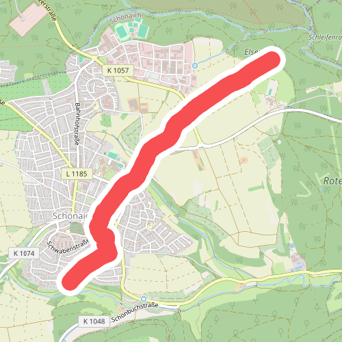 blauer Punkt Schönaich - Musberg