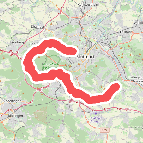 Nebenlinie des SAV (rotes Plus)