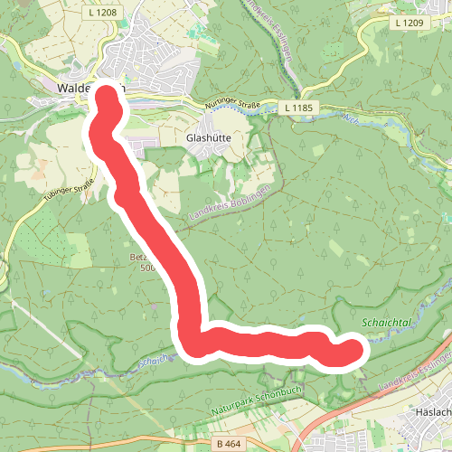 blauer Punkt - Heilbrunnen - Dettenhausen - Waldenbuch