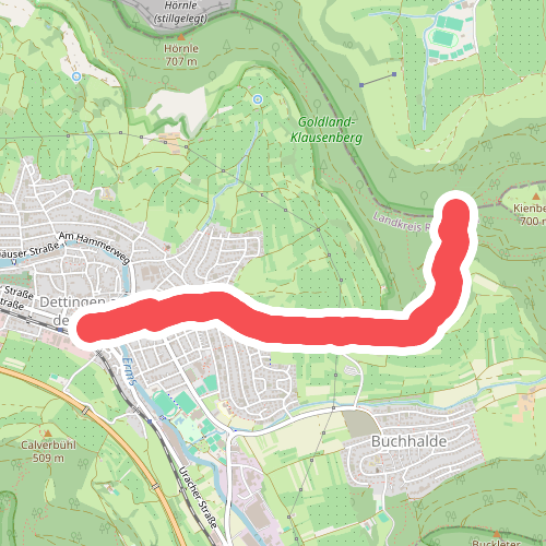 blaues Dreieck Schillingskreuz - Dettingen