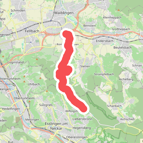 Schurwaldhöhe - Kernen - Rommelshausen