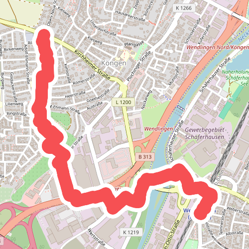 Wendlingen Bahnhof - Köngen