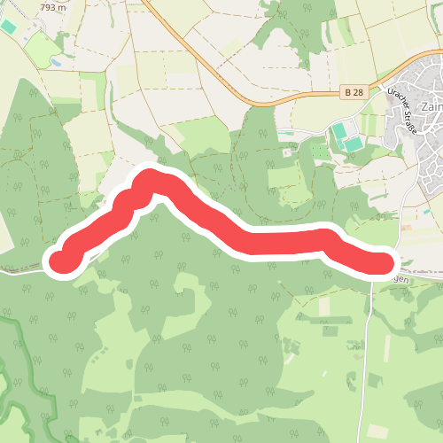 Truppenübungsplatz Wanderweg Nr. 11: Weinsteige Birkwald - Eingang Zainingen