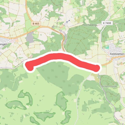 Truppenübungsplatz Wanderweg Nr. 12: Parkplatz Feldstetten - Turm Waldgreut
