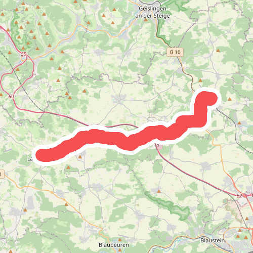 SAV Verbindungsweg Gelbe Raute: Laichingen - Urspring