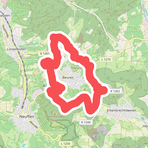 Beurener AlbtraufTour 5 Rund um Beuren