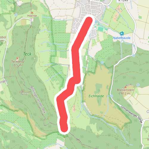 blaues Dreieck Bissingen - Sattelbogen