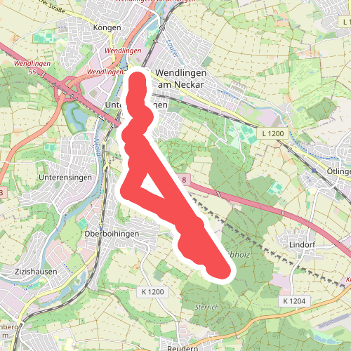 Bhf. Wendlingen, Oberboihingen, AV-Heim, Tachenhausen, Reudern