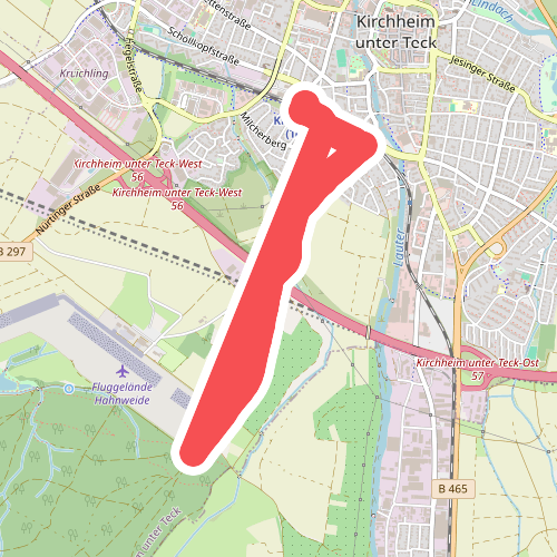 blaues Dreieck Kirchheim - Hahnweide