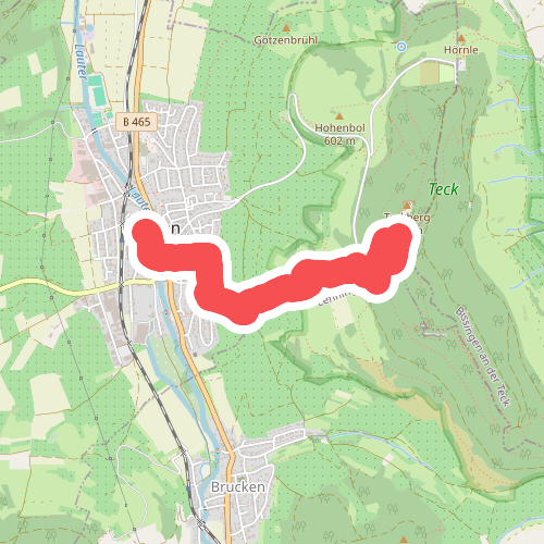 rote Gabel Owen - Teck