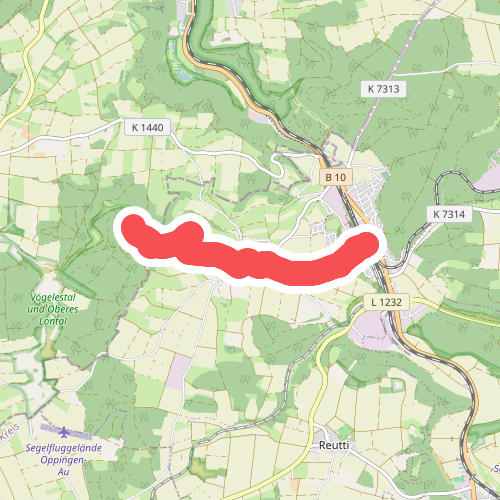 Amstetten - Oberes Lontal (gelbe Raute)