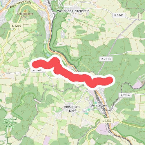 Amstetten (Waldeck) - Wittingen (gelbe Raute)